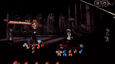 a screenshot of a video game that says serious skullhunter
