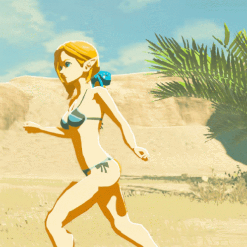 Bouncy Bikini1 Linkle GIF - Bouncy Bikini1 Linkle Breath Of The Wild GIFs