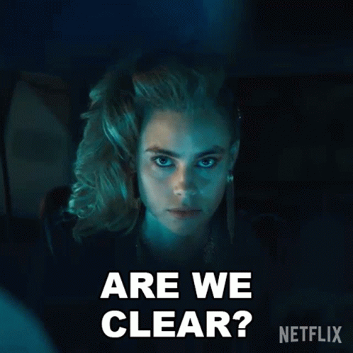 Are We Clear Zoe GIF - Are We Clear Zoe Night Teeth GIFs