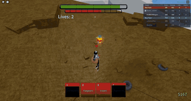 a screenshot of a video game that says lives 2 on the top