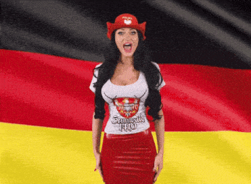 a woman is wearing a shirt that says grunwald 1910