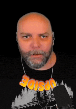 a bald man with a beard is wearing a shirt that says archery on it