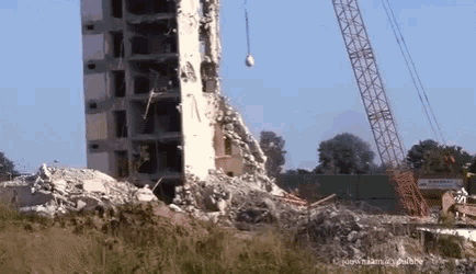 Demolition Crash GIF - Demolition Crash Building GIFs