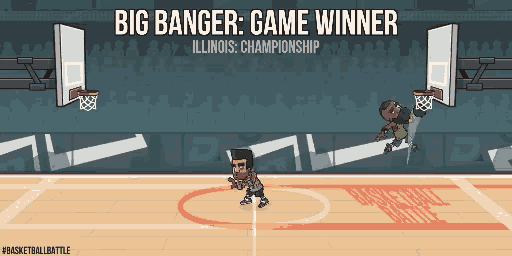 a basketball game is being played and the winner is big banger