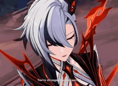 a character in a video game says you 're stronger than expected
