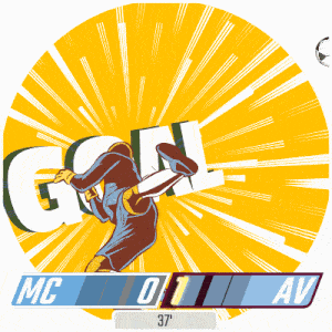 the word goal is on a yellow background with a sun in the background