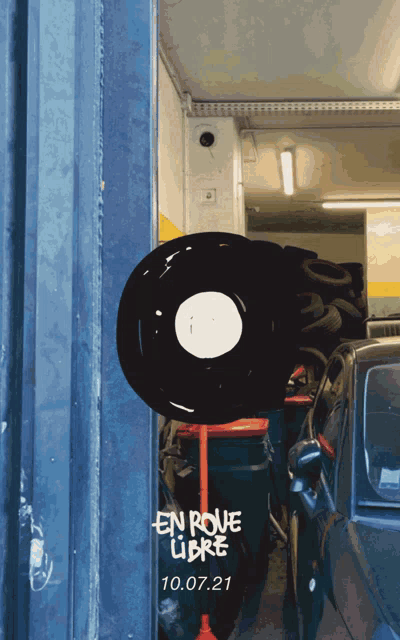 a drawing of a tire with the date 10.07.21 on it