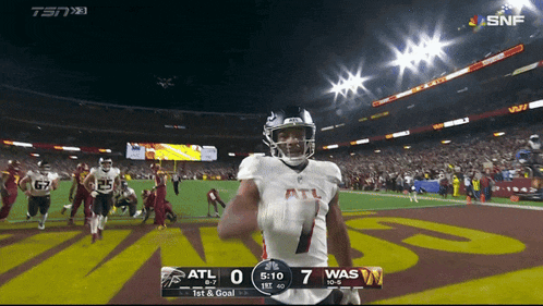 a football game between atl and was is being shown on snf