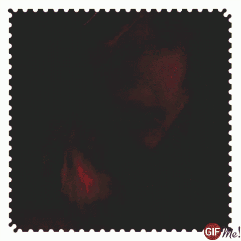 a picture of a man with his face painted like a zombie with a stamp that says gif me