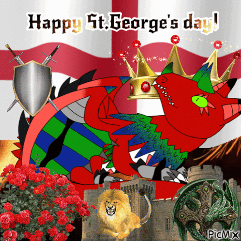 St George’s Day England GIF - St George’s Day St George England GIFs