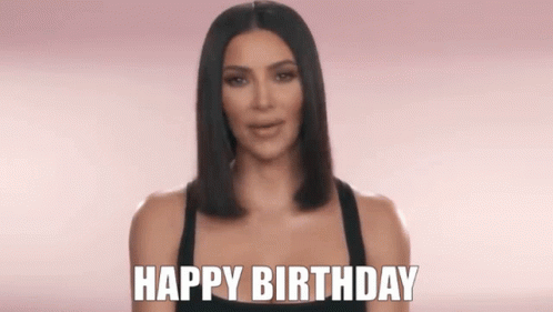 Kim Kardashian Happy Birthday GIF - Kim Kardashian Happy Birthday Birthday GIFs