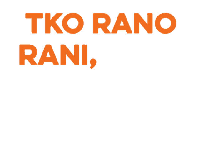 a sign that says tko rano rani ceka druge with a thumbs up