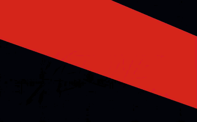 a black background with a red stripe on the right