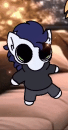 a drawing of a pony wearing sunglasses and a sweater
