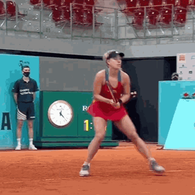 Angelique Kerber Squat Forehand GIF - Angelique Kerber Squat Forehand Tennis GIFs