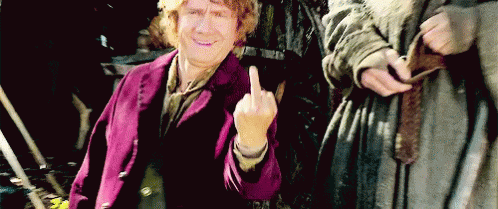 No Fucks Given GIF - The Hobbit Bilbo Baggins Martin Freeman GIFs