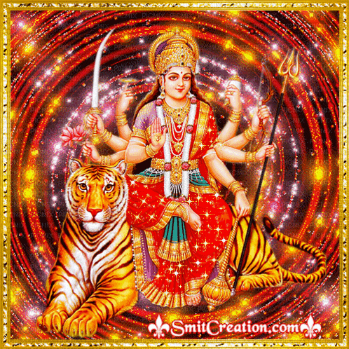 a painting of a woman sitting on a tiger with the website smithcreation.com at the bottom of the image