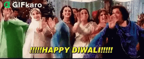 Happy Diwali Gifkaro GIF - Happy Diwali Gifkaro Dancing GIFs