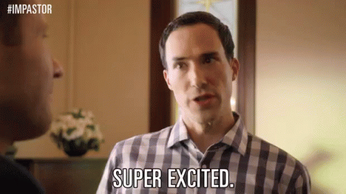 Super Excited. GIF - Mike Kosinski Russell Kerry GIFs