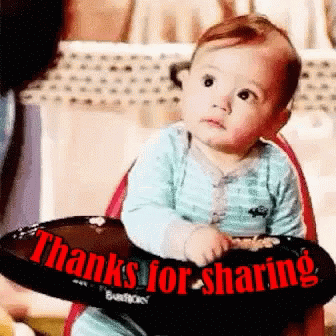 Thanks For Sharing Cute Baby Thanks GIF - Thanks For Sharing Cute Baby Thanks Cool Story GIFs