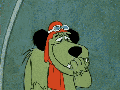 a cartoon dog wearing a hat and goggles