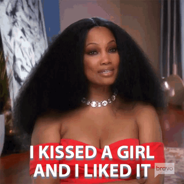 I Kissed A Girl And I Liked It Garcelle Beauvais GIF - I Kissed A Girl And I Liked It Garcelle Beauvais Real Housewives Of Beverly Hills GIFs