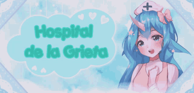 a picture of a nurse with the words hospital de la grieta behind her