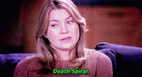 Greys Anatomy Meredith Grey GIF - Greys Anatomy Meredith Grey Death Spiral GIFs