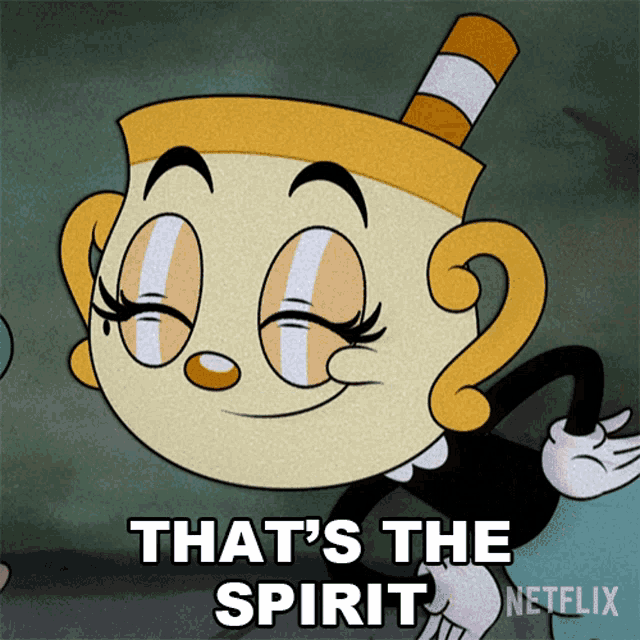 Thats The Spirit Chalice GIF - Thats The Spirit Chalice Cuphead Show GIFs