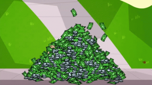 Johnny Test Pile Of Money GIF - Johnny Test Pile Of Money Cash GIFs