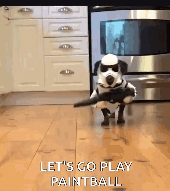 Hot Dog Trooper Dogs GIF
