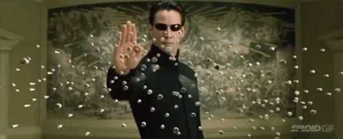 Catching Bullets - The Matrix Reloaded GIF - The Matrix Keanu Reeves Neo GIFs