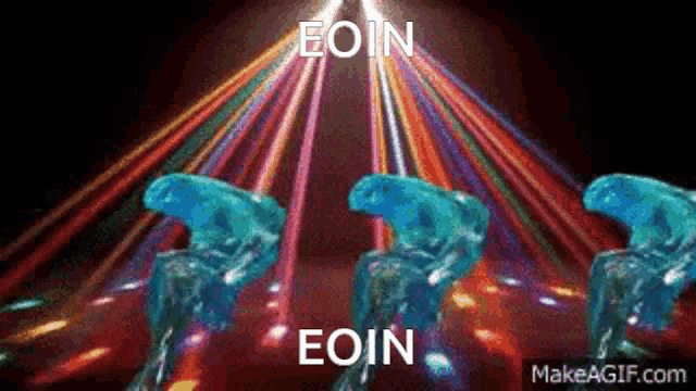 the word eoin that is on a graphic