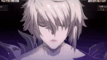 a close up of a person 's face in a video game with their eyes closed .
