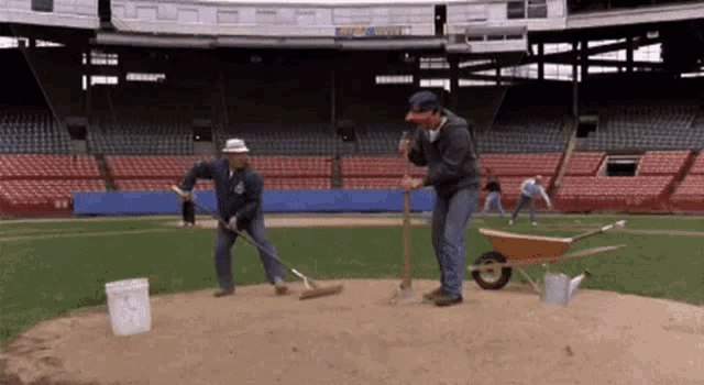 Theyre Shitty Ground Keepers GIF - Theyre Shitty Ground Keepers Cleaning GIFs