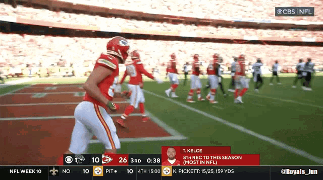 a football game is being shown on cbs nfl