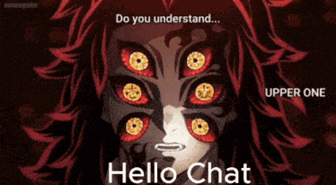 Kokushibo Hello Chat GIF