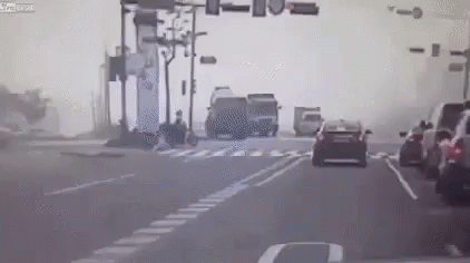 Truck Accident GIF - Truck Accident Fail GIFs