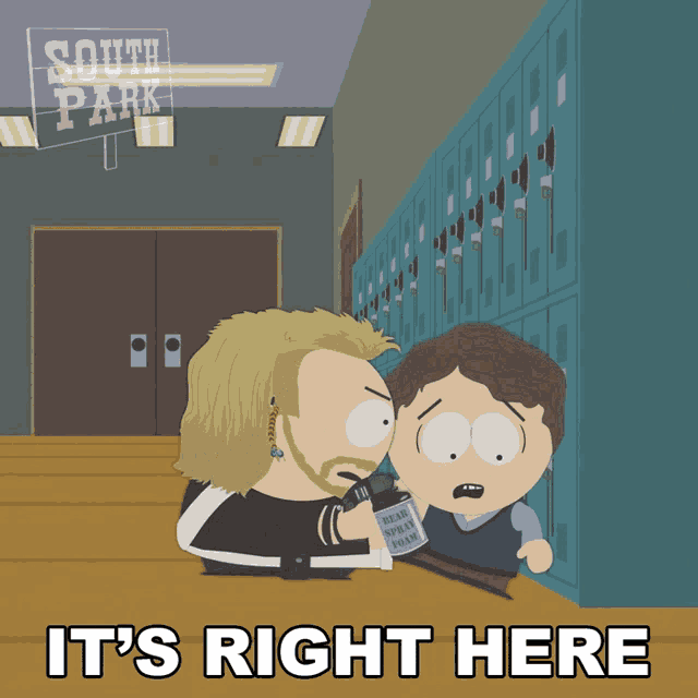 Its Right Here Eric Cartman GIF