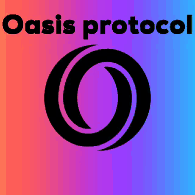 a logo for the oasis protocol with a blue circle