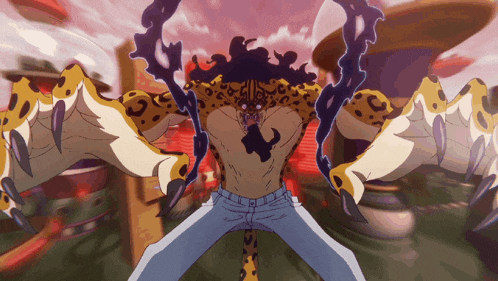 a cartoon drawing of a leopard with the letter s on its chest