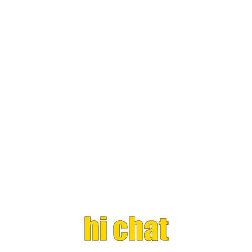 a pixel art drawing of a boy with glasses and the words hi chat