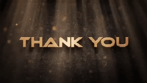 a thank you message that says " thank you aiiii "