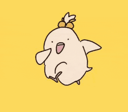 a drawing of a chicken with a bow on its head .