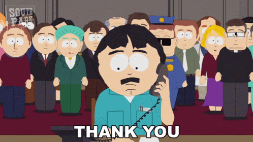 Thank You Randy Marsh GIF - Thank You Randy Marsh South Park GIFs