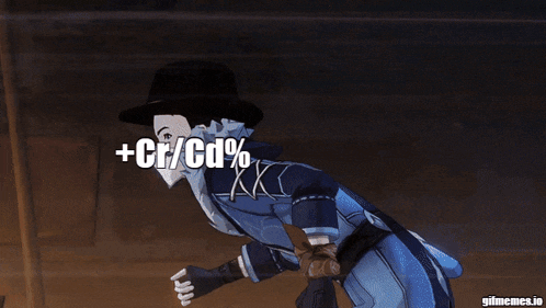a screenshot of a video game that says + cr / cd %