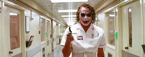 Joker Nurse GIF - The Dark Knight Heath Ledger Joker GIFs