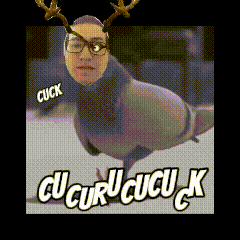 a picture of a pigeon with a man 's face on it and the words cu cu cu cu k on the bottom