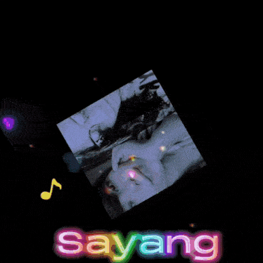 a black and white photo of two girls with the words sayang in the corner