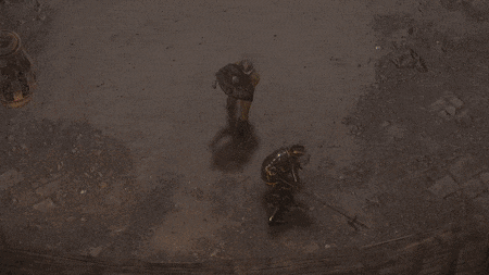 a screenshot of a video game with a person laying on the floor